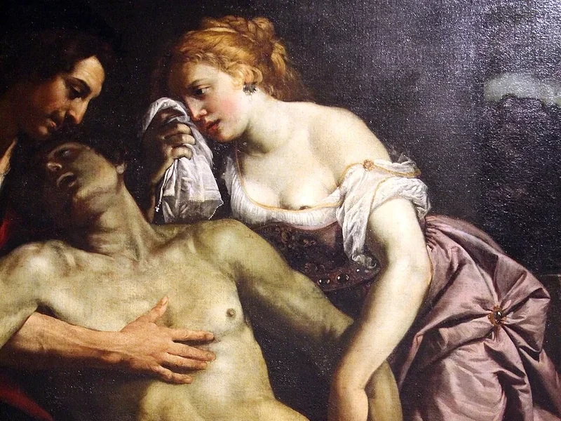 1589-Domenico Fiasella - Morte di Meleagro
